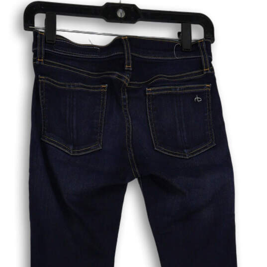 NWT Womens Blue Denim Medium Wash 5-Pocket Design Skinny Jeans Size 25 image number 4