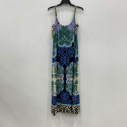 NWT Womens Multicolor Printed Sleeveless Scoop Neck Slip Dress Size XL