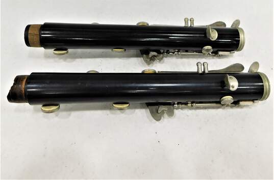 VNTG Normandy Brand Reso-Tone Model B Flat Clarinets w/ Cases (Set of 2) image number 6