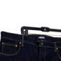 Mens Blue Denim Dark Wash Pockets Straight Leg Capri Jeans Size 30T image number 3