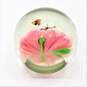 Vintage Murano Style Art Glass Flower & Bees Paperweight image number 4