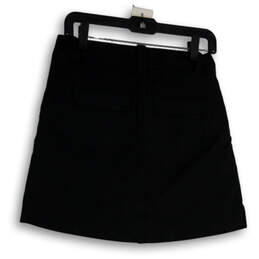 Womens Black Flat Front Stretch Pockets Golf Short Skort Skirt Size 2 alternative image
