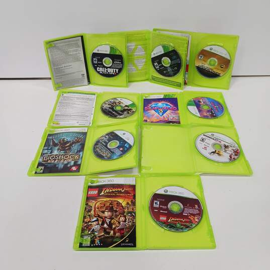 Bundle of 8 Microsoft Xbox 360 Video Games image number 4