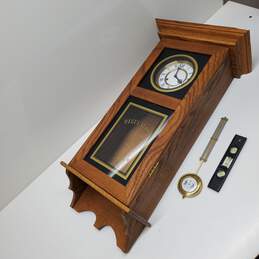 VTG. Bundle Grandfather Regulator Untested P/R* Wall Clock W/Level & Pendulum