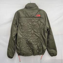 The North Face WM's 100% Recycle Polyester Green Full Zip Bomber Jacket Sz. M alternative image