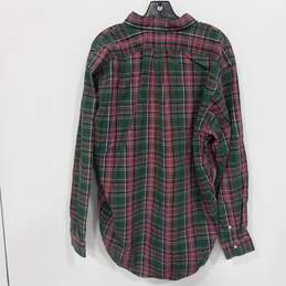 Ralph Lauren Plaid Pattern Long Sleeved Button Down Shirt Size Large alternative image
