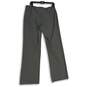 The Limited Womens Gray Flat Front Wide-Leg Dress Pants Size 12L image number 2