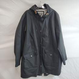Levi Strauss Full Zip/Button Up Hooded Rain Coat Jacket No Size Tag