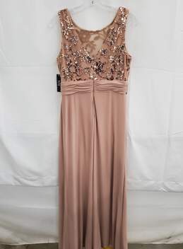 NW Nightway Rose Gold Sleeveless Zip Back Dress NWT Size 8P alternative image