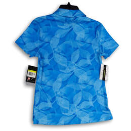 NWT Womens Blue Dri-Fit Standard Fit Spread Collar Polo Shirt Size Small alternative image