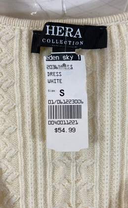 Hera Ivory Sweater Wrap Midi Dress - Size Small NWT alternative image