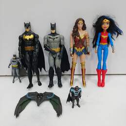 Bundle of 7 Assorted DC Justice League Hero Action Figures