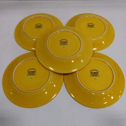 Bundle of 5 Pier 1 Imports Ceramic Yellow Dinnerware Plates alternative image