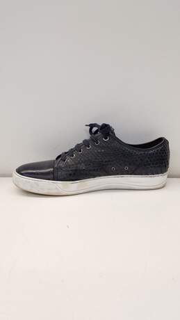 Men's Lanvin Navy Croc Embossed Sneakers Size 10 alternative image