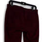 Womens Maroon Denim Dark Wash Stretch Pocket Skinny Leg Jeans Size 8 image number 2