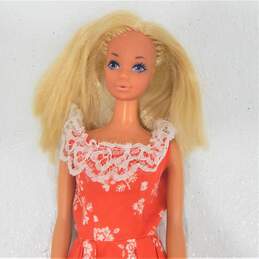 VTG 1974 Mattel Barbie Gold Medal P.J. Gymnast Doll 7263 w/ Best Buy Red Printed Maxi Dress alternative image