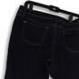 Womens Black Dark Wash Pockets Stretch Skinny Leg Denim Ankle Jeans Size 12 image number 4