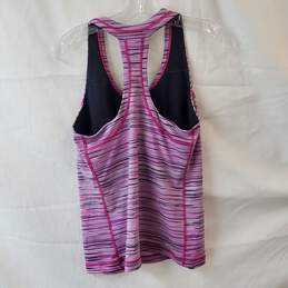 The North Face Pale Pink Striped Racerback Tank Top Size L alternative image