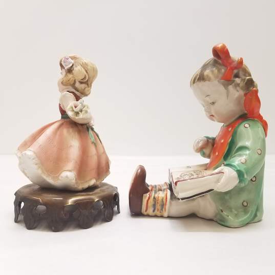 2 Vintage Ceramic Figurines / Porcelain Figure / Night Lamp image number 3