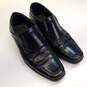 Kenneth Cole Reaction Slick Deal Black Faux Leather Slip On Loafers Shoes Men's Size 9.5 M image number 1