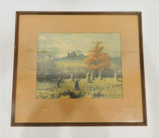 Artist Aiden Lassell Ripley Goose & Pheasant Vintage Framed Art Etching Prints image number 2