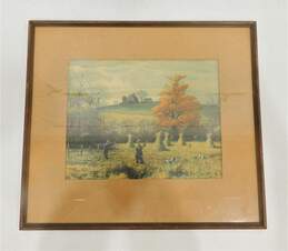 Artist Aiden Lassell Ripley Goose & Pheasant Vintage Framed Art Etching Prints alternative image