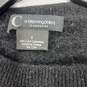 Black & Grey Striped Cashmere Sweater Size Small image number 3