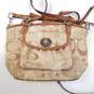 Coach Signature Canvas Crossbody Bag Beige Brown image number 2