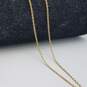 14k Gold Diamond Cut Cross Pendant Necklace 2.6g image number 2