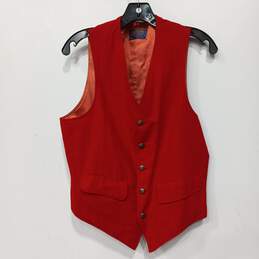 Pendleton Red Wool Vest Men's Size 38
