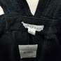 Topshop black corduroy zip up mini overall dress 6 image number 3