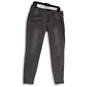 Womens Gray Denim Dark Wash Stretch Pockets Skinny Leg Jeans Size 8/29 image number 1