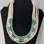 Teal & Cream Tones Fashion Jewelry Assorted 6pc Lot image number 6