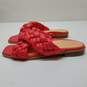Vionic Kalina Women's Braided Strappy Poppy Red Slide Sandals Size 9.5 image number 3