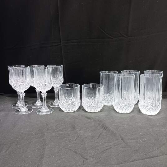 Set of 12 Assorted Crystal Wine & Drinking Glasses image number 2