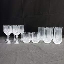 Set of 12 Assorted Crystal Wine & Drinking Glasses alternative image
