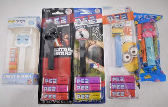Sealed Pez Dispensers Disney Star Wars Funko MLB White Sox Despicable Me Trolls image number 3