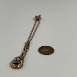 Designer Michael Kors Gold-Tone Rhinestones Padlock Slider Charm Bracelet alternative image