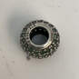 Designer Pandora S925 ALE Sterling Silver Green Pave Ball Beaded Charm image number 4