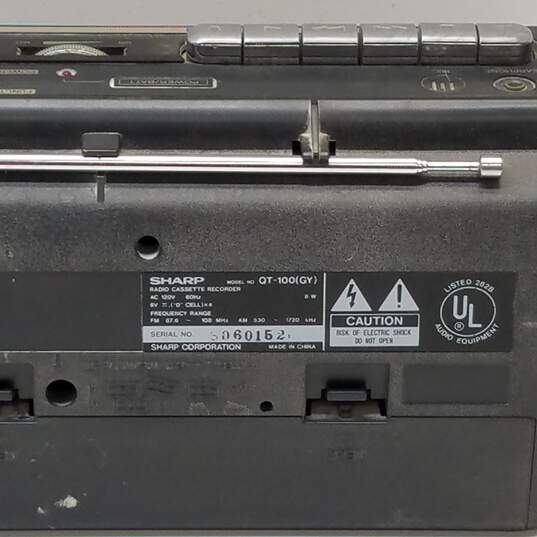 Sharp QT-100 Radio Cassette Recorder image number 8