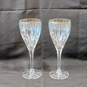 Pair Of Mikasa Golden Tiara German Crystal Wine Glasses image number 1
