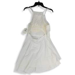 NWT Altar'd State Womens White Sleeveless Back Cut-Out A-Line Dress Size L alternative image