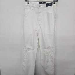 Hollister Ultra High-Rise White Dad Jeans