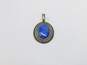 Carolyn Pollack Sterling Silver Lapis Rope Detail Pendant 11.3g image number 1