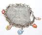 VNTG 835 & Mixed Metal European Travel Charms Bracelet 14.7g image number 1