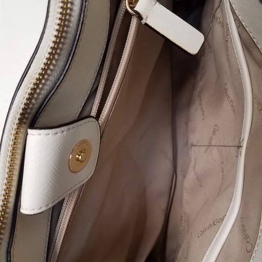 Buy the Calvin Klein Pink, White Medium Purse Shoulder Bag | GoodwillFinds