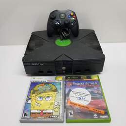 UNTESTED Original Microsoft Xbox Console Bundle with Controller & Games #3