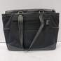 Clark & Mayfield Leather Black Travel Laptop Large Shoulder Tote Bag image number 2