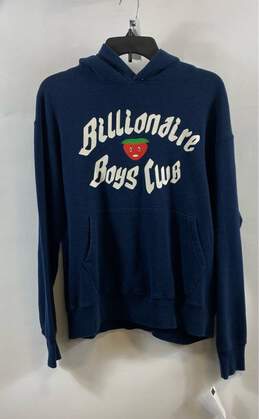 Billionaire Boys Club Mens Blue Long Sleeve Pullover Hoodie Size Medium