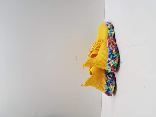 PONY PP2-Fireworks Yellow Knit Sneakers Women's Size 10 image number 4